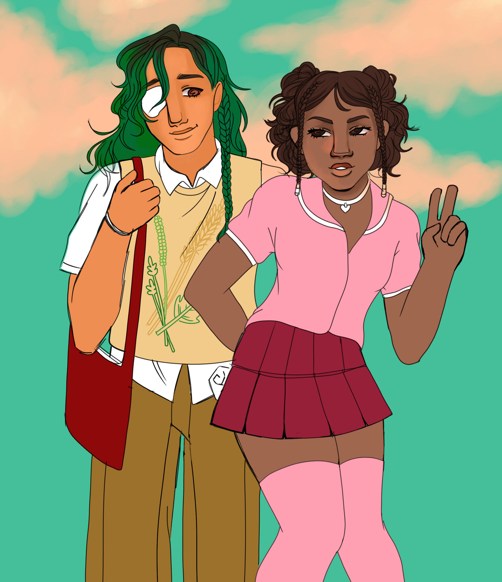 Personnages : Gamguy et Ena