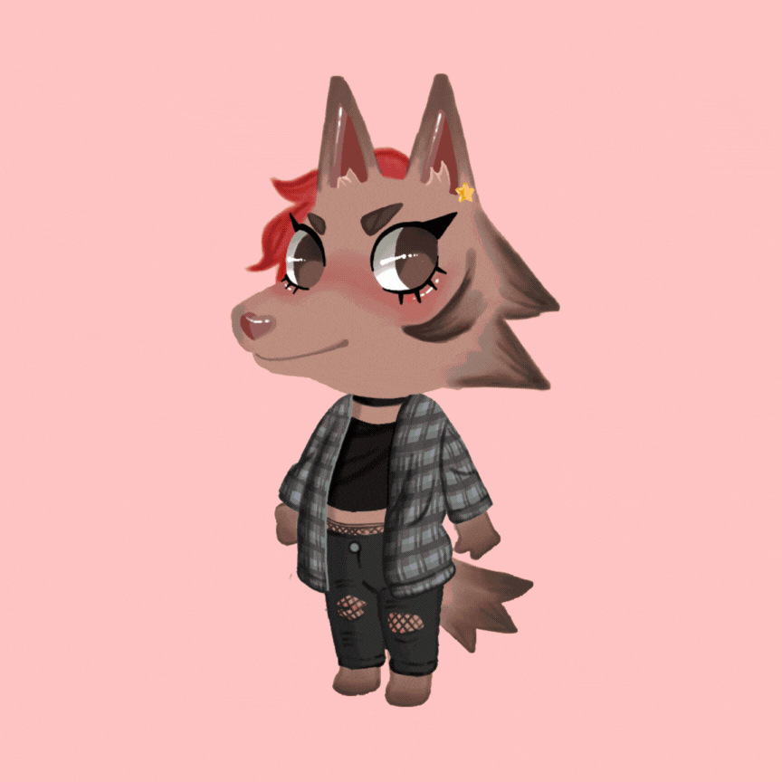 Portrait d'amis version ACNH